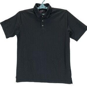 Bolle Men's Short Sleeve Performance Polo Shirt Size Medium Black Grey